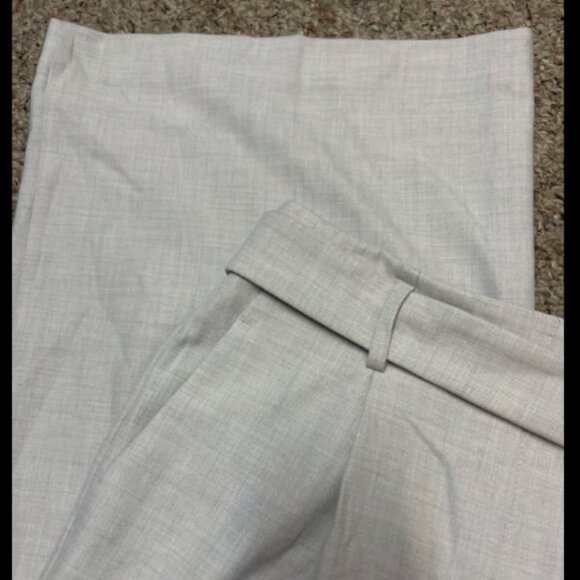 ANN TAYLOR THE PLEATED WIDE LEG PANT PALE SAND TAN CREAM $139 6 - Picture 8 of 10